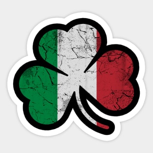 Italian Italia Shamrock Flag St Patricks Day Sticker